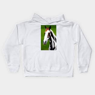 Painted Horse Pony Digital Artwork Kids Hoodie